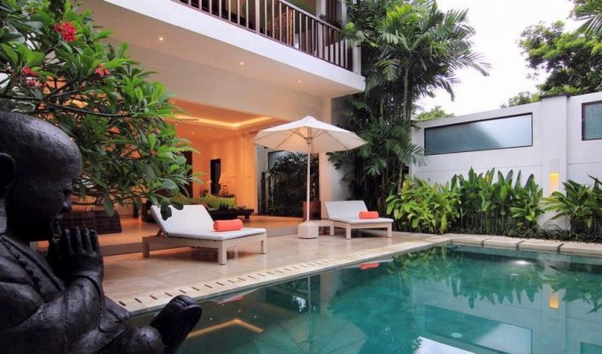 Seminyak Bali villa rental private pool from the beach with staff  