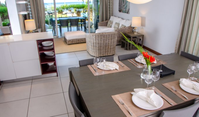 Mauritius beachfront Apartment rentals in Trou aux Biches sea view and pool