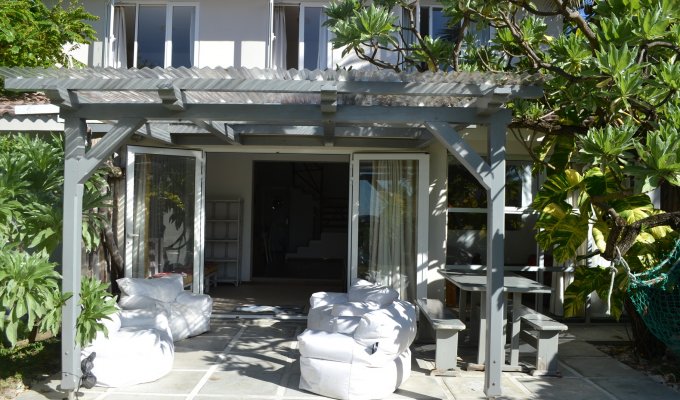 Beachfront Mauritius Villa rentals in Pointe d'Esny  south coast with lagoon view