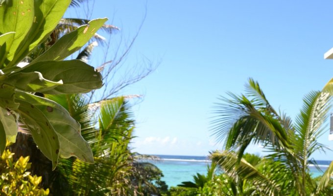 Beachfront Mauritius Villa rentals in Pointe d'Esny  south coast with lagoon view