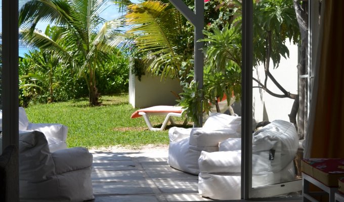 Beachfront Mauritius Villa rentals in Pointe d'Esny  south coast with lagoon view