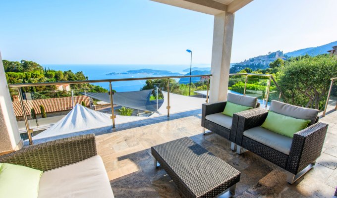 Luxury French Riviera Villa Rental Eze between Nice and Monaco sea view heated pool