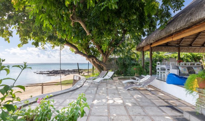 Mauritius Beach House in Pereybere beach close to Grand Bay with staff