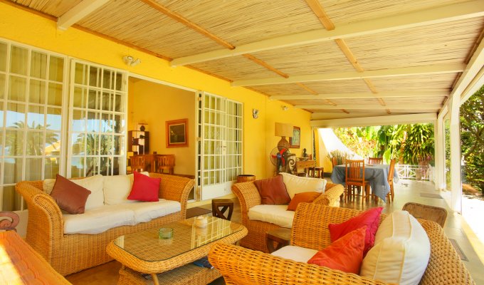 Mauritius Beach House in Pereybere beach close to Grand Bay with staff