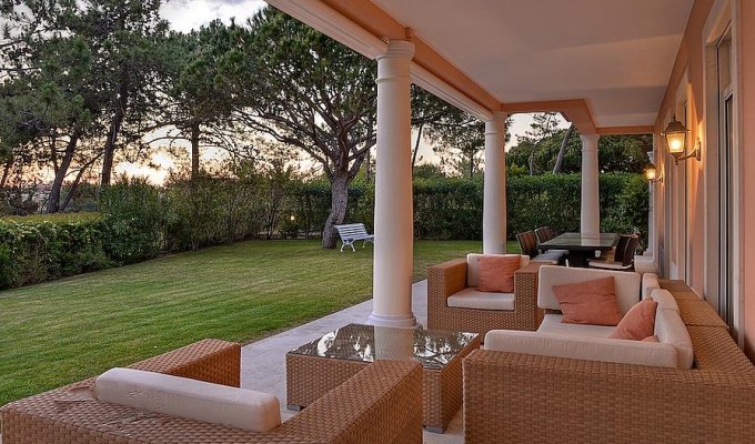 Quinta do Lago Portugal Luxury Villa Holiday Rental with heated pool with views of the beach and the Sao Lourenco golf course, Algarve