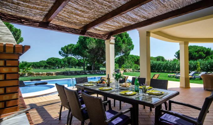 Algarve Portugal Villa Holiday Rental Vilamoura bordering the Golf course