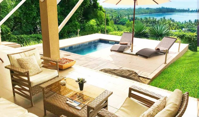 Le Morne Villa holiday rental at 6 mins from Le Paradis Hotel & Golf courses