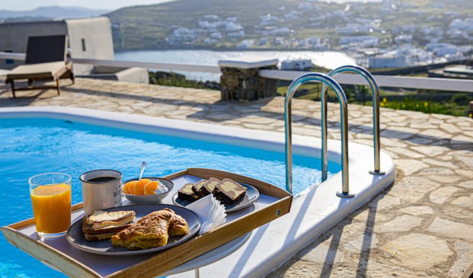 Greece Mykonos Seaview Villa Vacation rentals with private pool