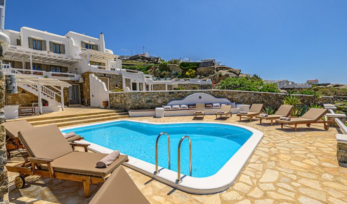 Greece Mykonos Seaview Villa Vacation rentals with private pool