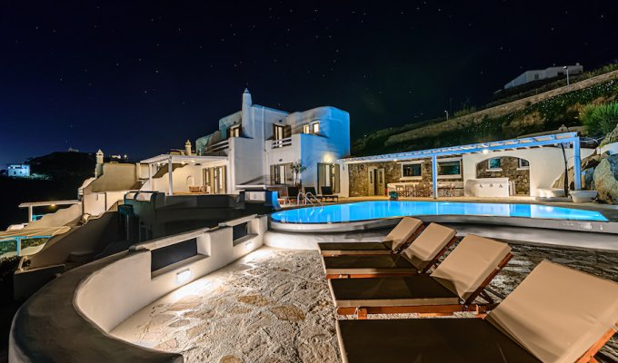 Greece Mykonos Seaview Villa Vacation rentals with private pool