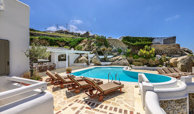 Greece Mykonos Seaview Villa Vacation rentals with private pool