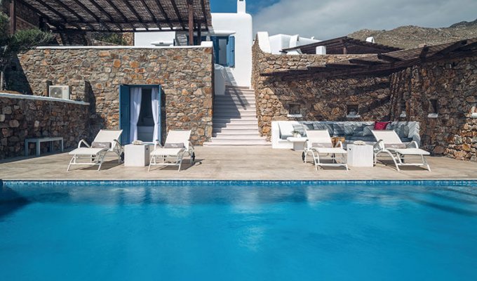 Greece Seaview Villa Vacation rentals Mykonos  private pool and close to the beach