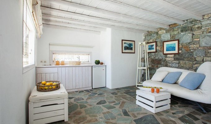 Greece Mykonos Seafront Villa Vacation rentals with private pool