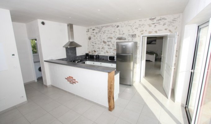 Vendee Holiday Home Rental La Roche sur Yon with heated pool for group