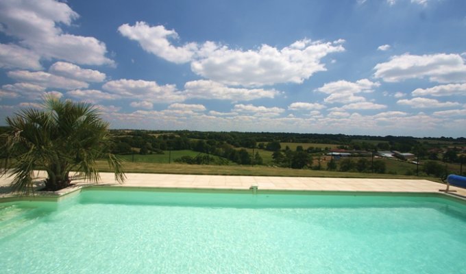 Vendee Holiday Home Rental La Roche sur Yon with heated pool