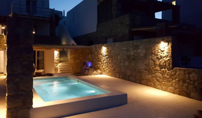 Greece Mykonos Villa Vacation Rentals with jacuzzi