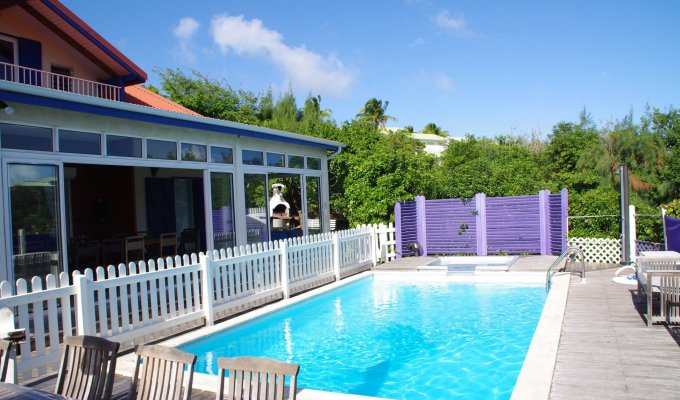 St Martin villa rental with private pool  400 m from Orient Bay beach