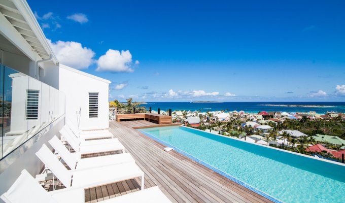 St Martin luxury villa vacation rentals with private pool on the heights of Orient Bay