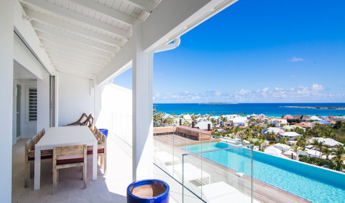 St Martin luxury villa vacation rentals with private pool on the heights of Orient Bay