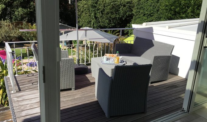 Vendee Holiday Home Rental Les Sables d'Olonne with heated and covered pool