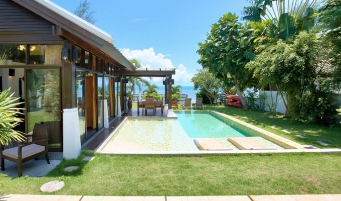 Thailand Beachfront Villa Vacation Rentals in Koh Samui with private pool and Staff