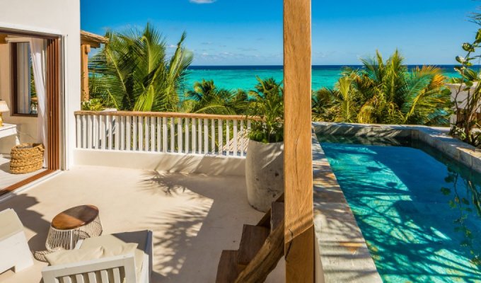 Yucatan - Mayan Riviera - Soliman Bay Luxury beachfront villa vacation rentals with private pool and staff