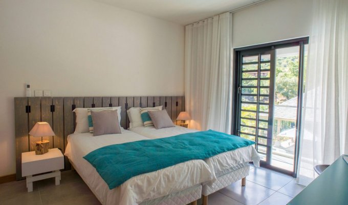 Mauritius West Coast villa rental La Preneuse Beach in a complex with restaurant & services 