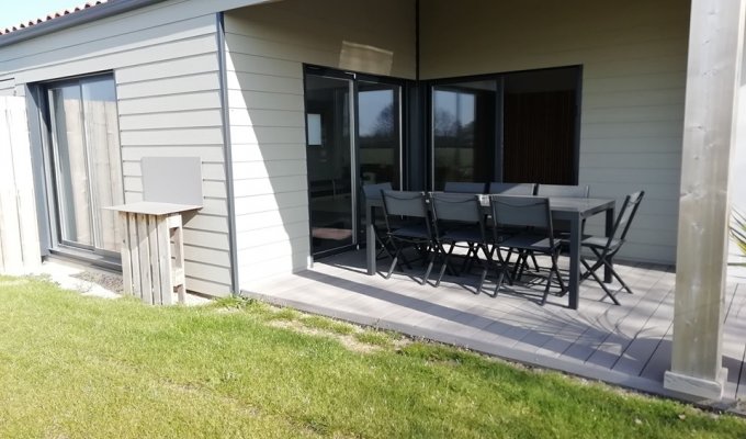 Vendee Holiday Homes Rental Challans with heated pool for group