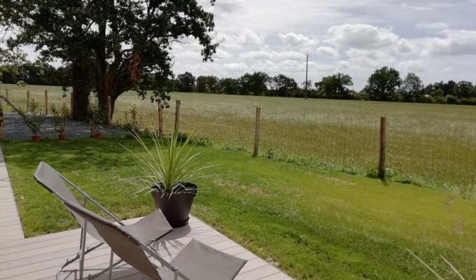 Vendee Holiday Homes Rental Challans with heated pool for group