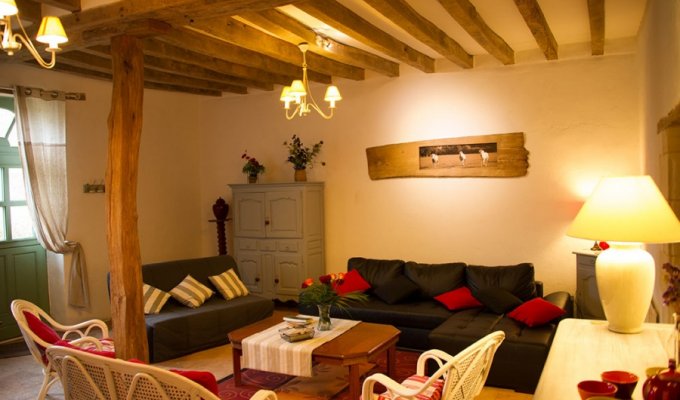 Pays de la Loire Holiday Home Rental Saumur for group with heated pool, jacuzzi and sauna