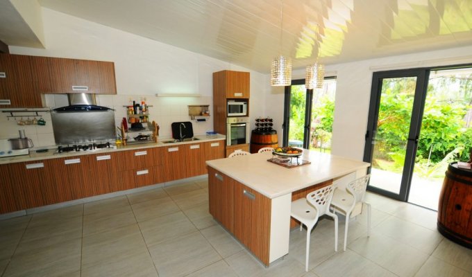Mauritius Beachfront Villa rental in Riambel with private pool and staff