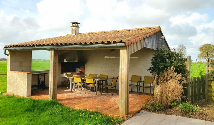 Vendee Holiday Home Rental Puy du Fou with heated indoor pool and  outdoor kitchen