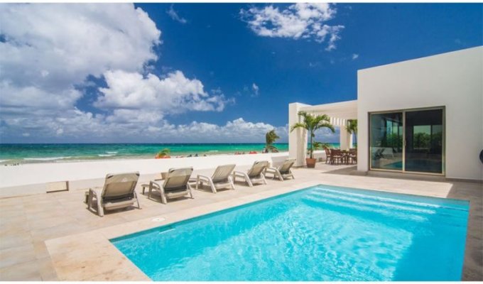 Mayan Riviera Playa del Carmen Beachfront villa rental Playacar pool and staff