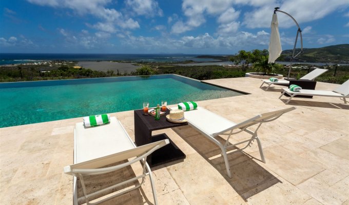 St Martin Holidays - Villa Vacation Rentals with private pool Orient Bay Hillside FWI