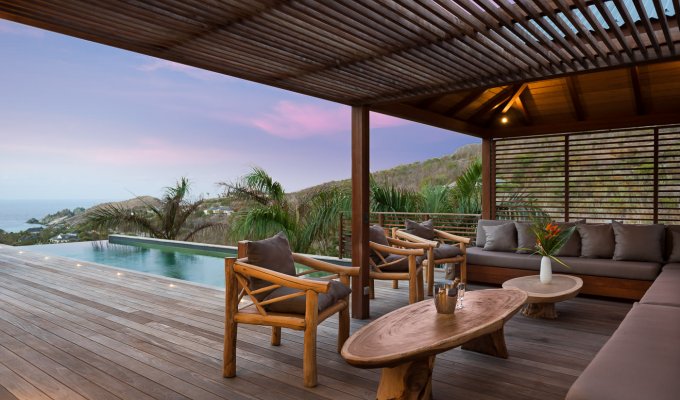 St Barths Holiday Rentals - Luxury Villa Vacation Rentals in St Barthelemy with private pool located in Petit Cul de Sac, offering nice hillside and ocean views - FWI