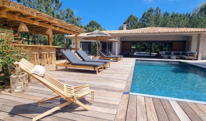 Porto Vecchio luxury villa rental heated pool pets allowed