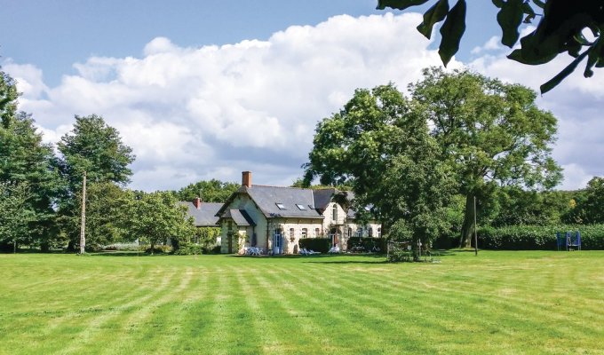  Pays de la Loire Holiday Home Rental Angers with 2 swimming pools available on the grounds of a castle