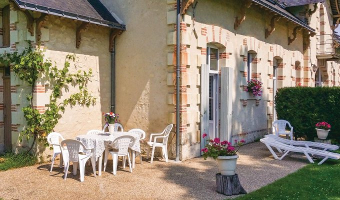  Pays de la Loire Holiday Home Rental Angers with 2 swimming pools available on the grounds of a castle