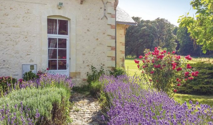  Pays de la Loire Holiday Home Rental Angers with 2 swimming pools available on the grounds of a castle
