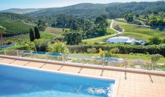 Algarve Portugal Villa Holiday Rental Lagos with private pool and views over Golf Courses and hills, Algarve