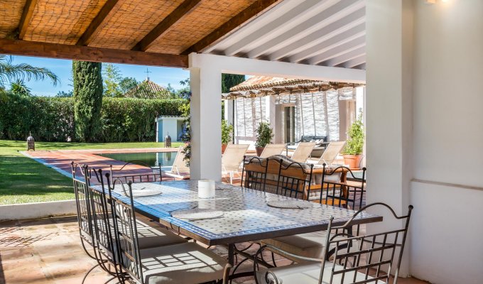 Covered terrace and dining space