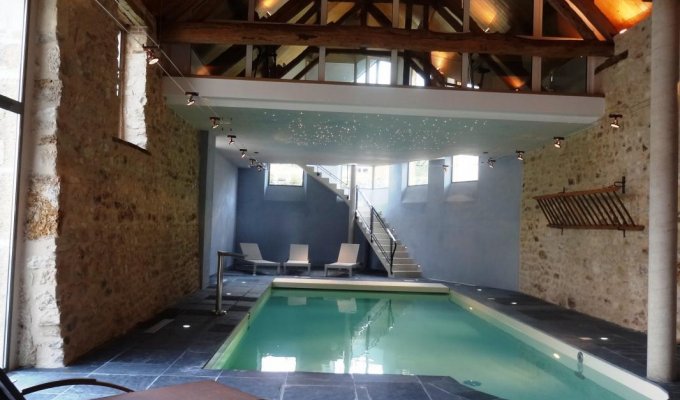 Champagne villa rental 5* heated pool, gym and playground