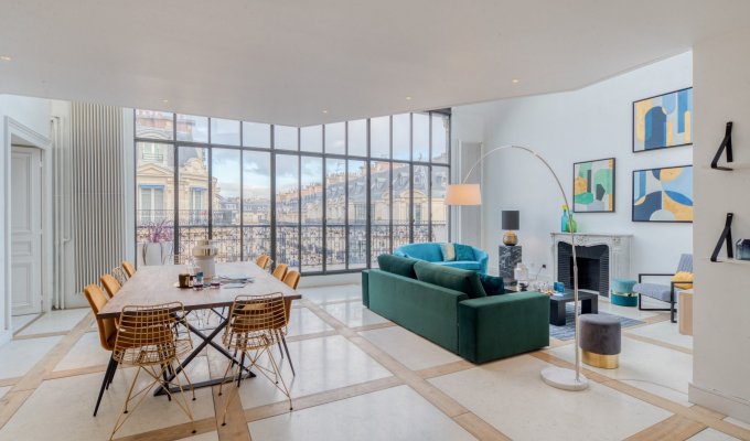 Paris Champs Elysees Luxury Apartment Rental Penthouse with Eiffel Tower view