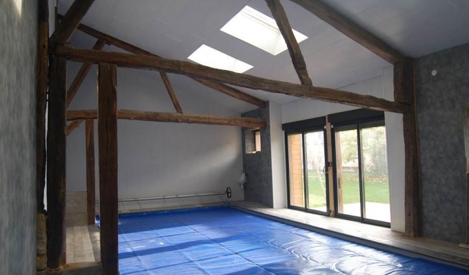 Ardennes Cottage Rental Holiday heated indoor pool near Reims in a quiet area