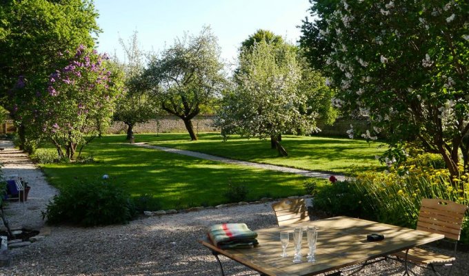 Champagne Cottage Rental in a quiet village with secluded walled garden