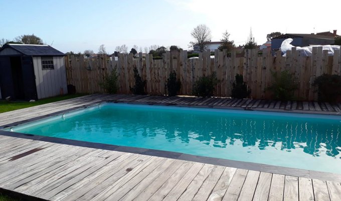 Vendee Holiday Home Rental La Tranche sur Mer with heated pool near beaches and surf spots