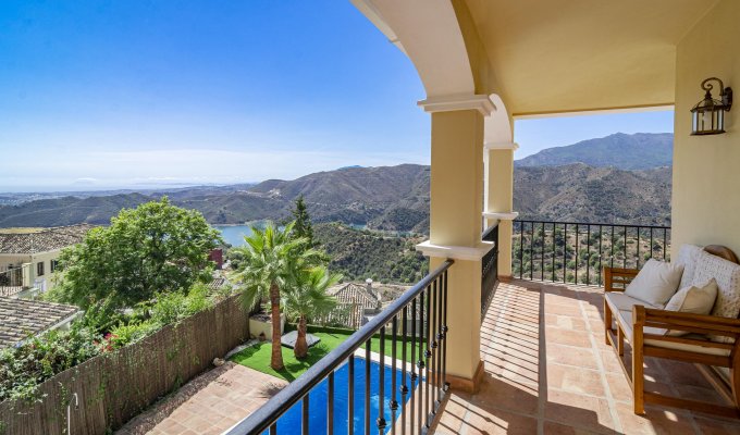 Large balcony with views