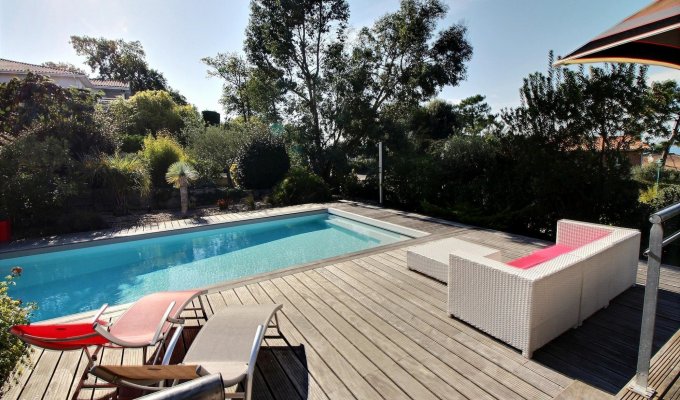 Pyla  Arcachon villa rental heated pool