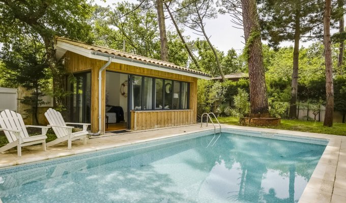 Pyla Arcachon villa rental heated pool