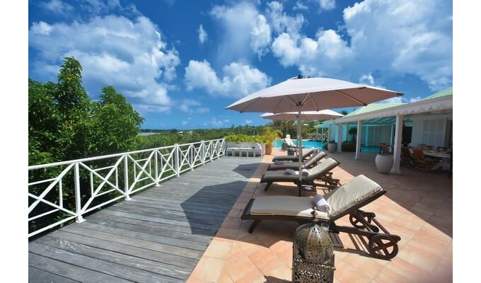 St Martin Terres Basses Villa rentals with private pool close to the Long Bay beach